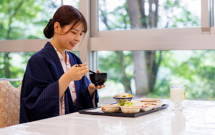 朝食バイキング